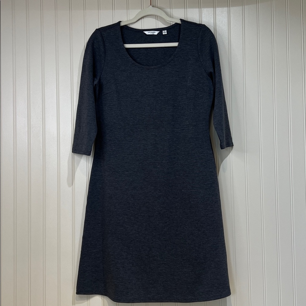 Liz Claiborne 3/4 sleeve gray dress